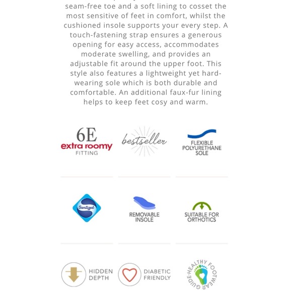 Cosyfeet Womens Boot Martha 10.5 Roomy Diabetes Swollen Feet Nubuck Floral Brown - Picture 10 of 10